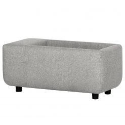 Bizzarto Polsterhocker Imbert - Webstoff Sogol: Rauchgrau - Keine Funktion