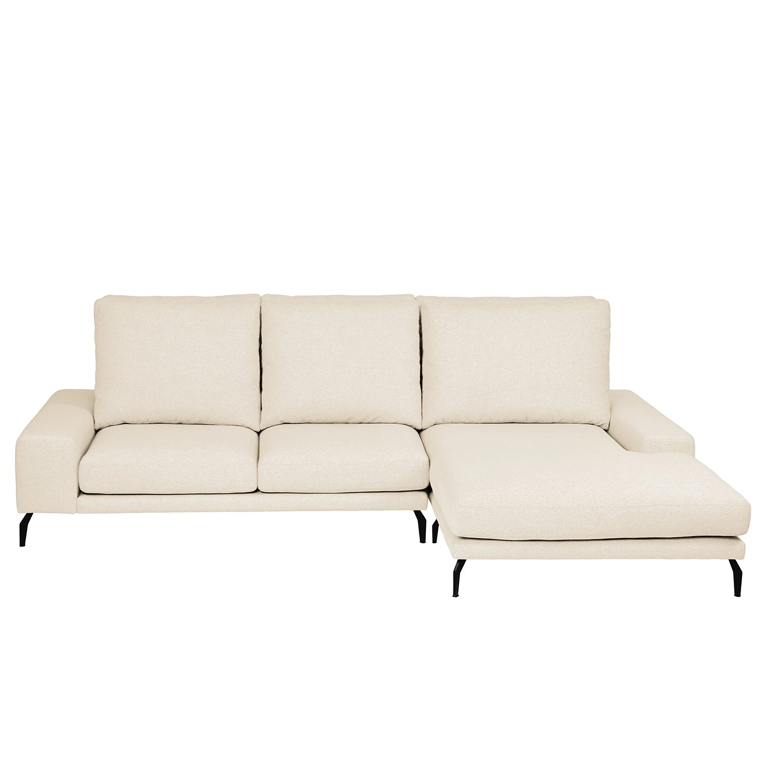 Bizzarto Ecksofa Penda II - Webstoff Sogol: Creme - Longchair davorstehend rechts 2 Bizzarto Ecksofa Penda II - Webstoff Sogol: Creme - Longchair davorstehend rechts – Bild 2
