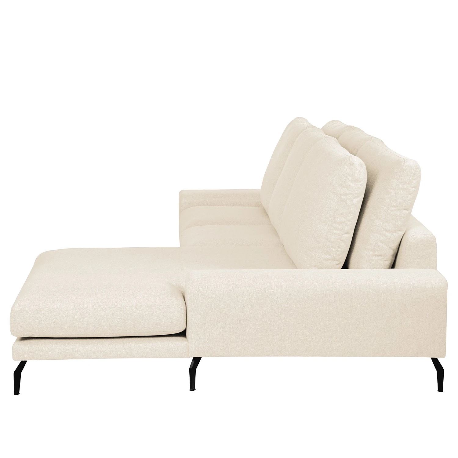 Bizzarto Ecksofa Penda II - Webstoff Sogol: Creme - Longchair davorstehend rechts 3 Bizzarto Ecksofa Penda II - Webstoff Sogol: Creme - Longchair davorstehend rechts – Bild 3