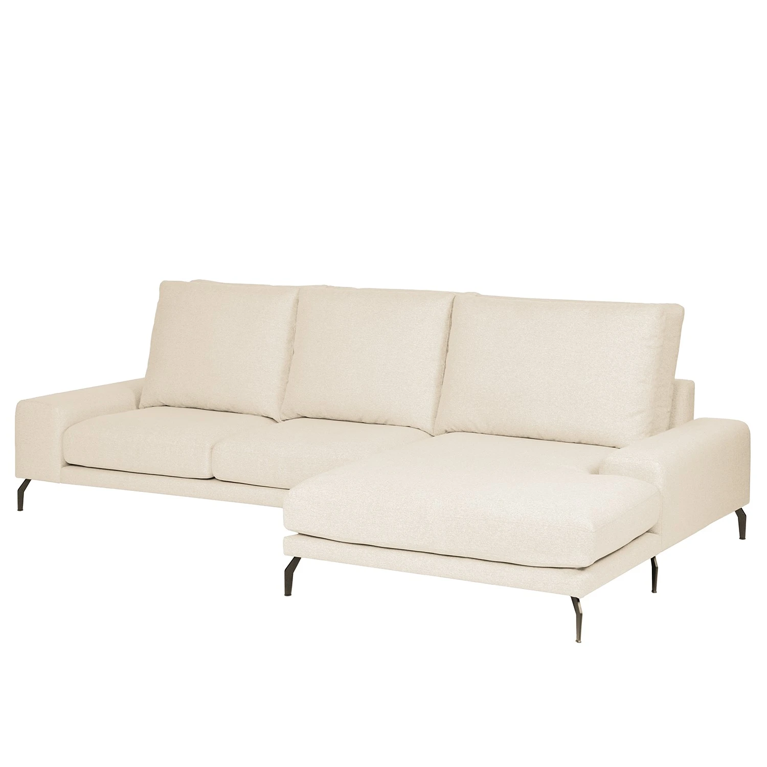 Bizzarto Ecksofa Penda II - Webstoff Sogol: Creme - Longchair davorstehend rechts 6 Bizzarto Ecksofa Penda II - Webstoff Sogol: Creme - Longchair davorstehend rechts – Bild 6