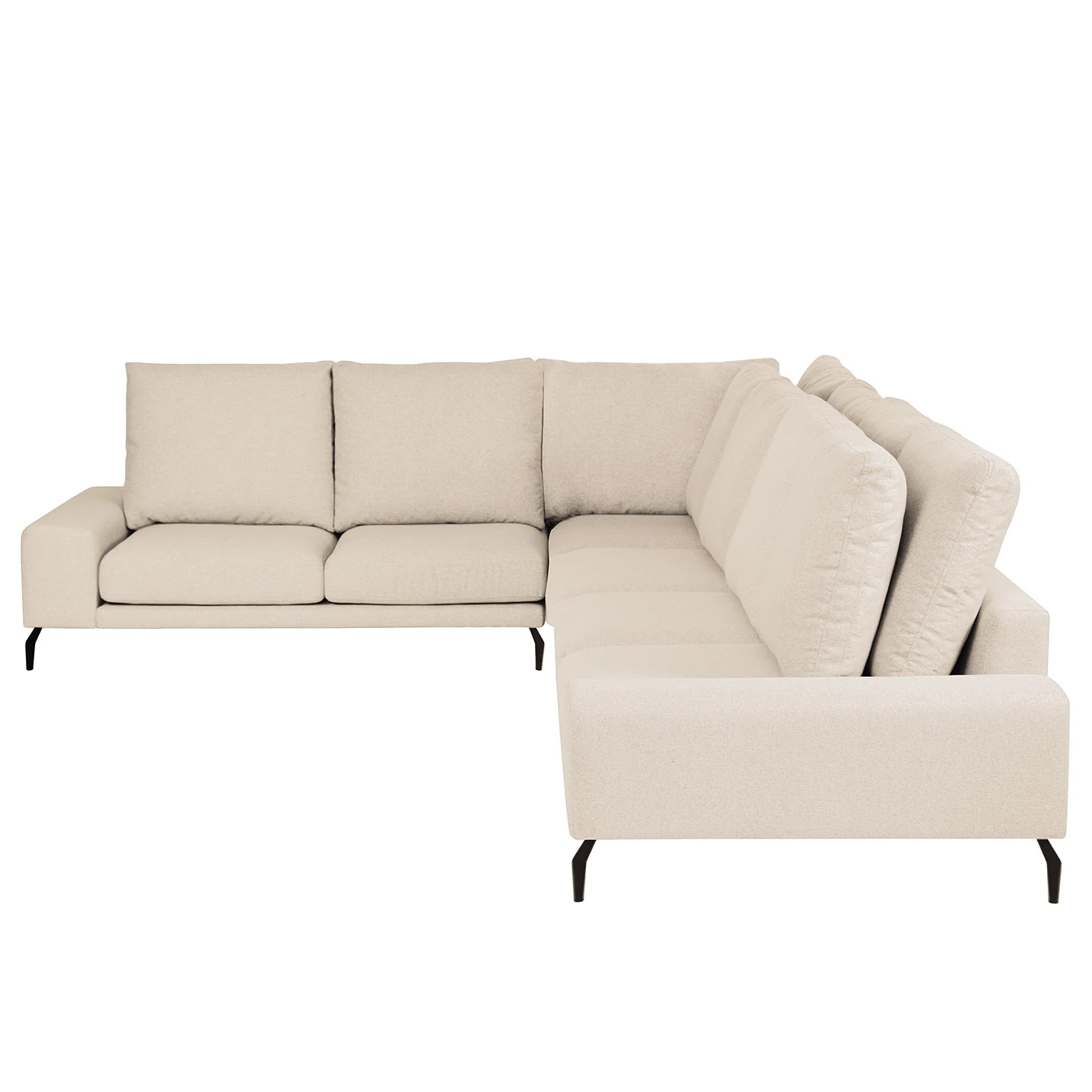 Bizzarto Ecksofa Penda - Webstoff Sogol: Creme - Longchair beidseitig montierbar 3 Bizzarto Ecksofa Penda - Webstoff Sogol: Creme - Longchair beidseitig montierbar – Bild 3