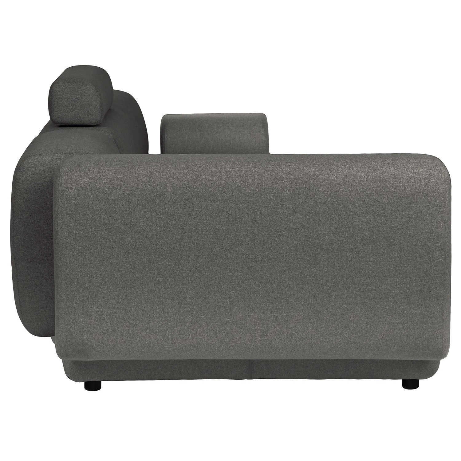 Bizzarto Ecksofa Imbert - Webstoff Sogol: Dunkelgrau - Ottomane davorstehend links 7 Bizzarto Ecksofa Imbert - Webstoff Sogol: Dunkelgrau - Ottomane davorstehend links – Bild 7