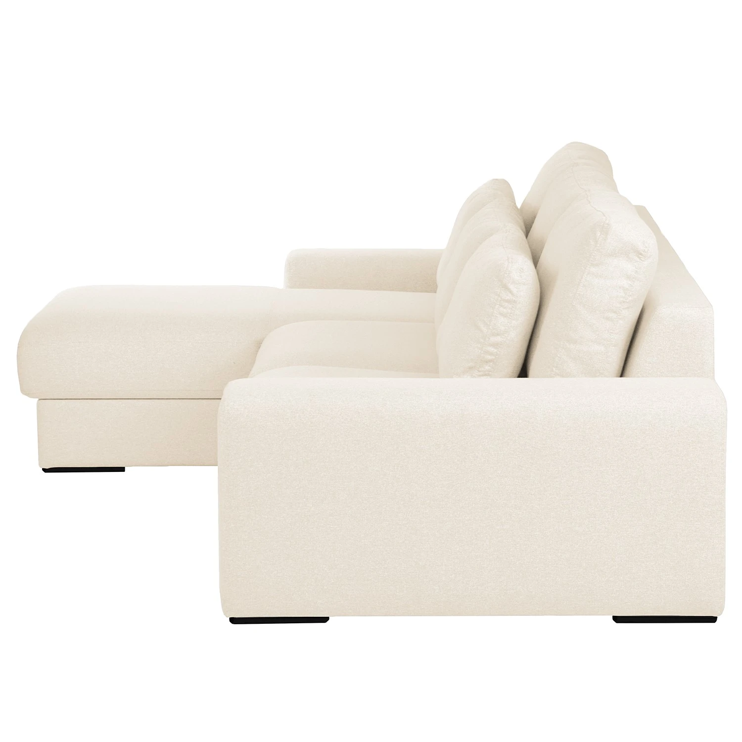 Bizzarto Ecksofa Gurabo I - Webstoff Sogol: Creme - Longchair davorstehend links - Mit Schlaffunktion 6 Bizzarto Ecksofa Gurabo I - Webstoff Sogol: Creme - Longchair davorstehend links - Mit Schlaffunktion – Bild 6