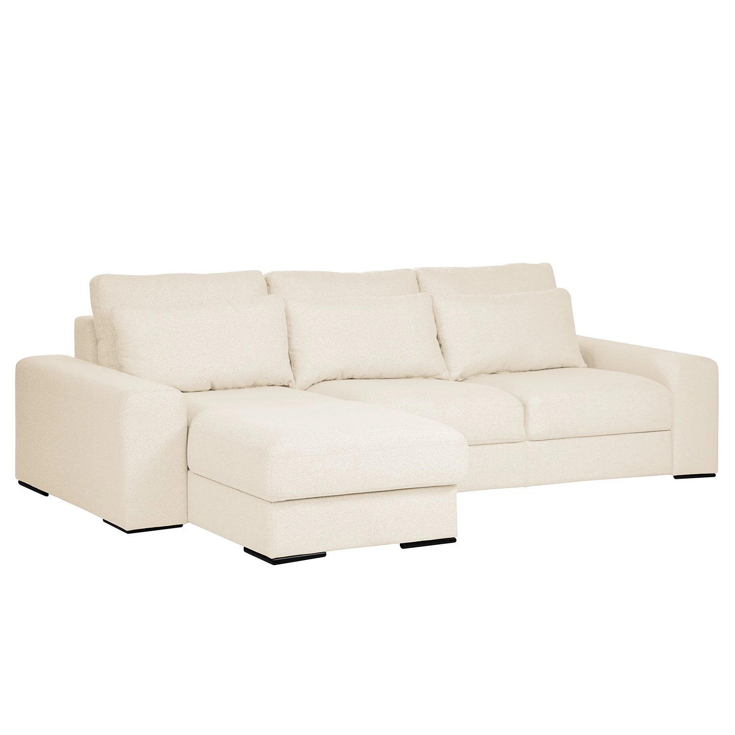 Bizzarto Ecksofa Gurabo I - Webstoff Sogol: Creme - Longchair davorstehend links - Mit Schlaffunktion 8 Bizzarto Ecksofa Gurabo I - Webstoff Sogol: Creme - Longchair davorstehend links - Mit Schlaffunktion – Bild 8
