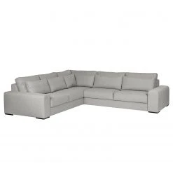 Bizzarto Ecksofa Gurabo II - Webstoff Sogol: Rauchgrau - Longchair beidseitig montierbar