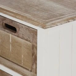 Ridgevalley Kommode Beauvain - Paulownia massiv - Braun / Weiß -Wohnzimmermöbel boutique en ligne 1000257197 210430 13002100063 DETAILS P000000001000257197