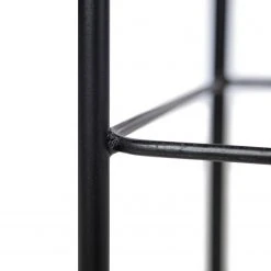 Ars Natura Hocker Bonao - Loom / Eisen - Natur / Schwarz -Wohnzimmermöbel boutique en ligne 1000257234 220330 034 DETAILS P000000001000257234