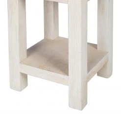 Wolf-Möbel Beistelltisch Maison - Akazie massiv - Akazie Stone / Antik Weiß - Höhe: 60 cm -Wohnzimmermöbel boutique en ligne 1000257241 220407 070 DETAILS P000000001000257241