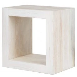 Wolf-Möbel Regal Maison - Akazie massiv - Akazie Stone / Antik Weiß