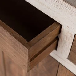 Wolf-Möbel Kommode Maison II - Akazie massiv - Akazie Stone / Antik Weiß -Wohnzimmermöbel boutique en ligne 1000257252 220406 055 DETAILS P000000001000257252