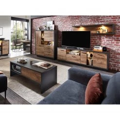 Red Living Wandregal Batey I - Haveleiche Dekor / Graphit -Wohnzimmermöbel boutique en ligne 1000257538 210413 13401000017 MOOD DETAILS P000000001000257538 mood