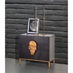 Red Living Kommode Worland II - Echtholzfurnier / Metall - Eiche Schwarz / Gold 8 Red Living Kommode Worland II - Echtholzfurnier / Metall - Eiche Schwarz / Gold -Wohnzimmermöbel boutique en ligne 1000259767 210601 10150300010 MOOD DETAILS P000000001000259767 mood