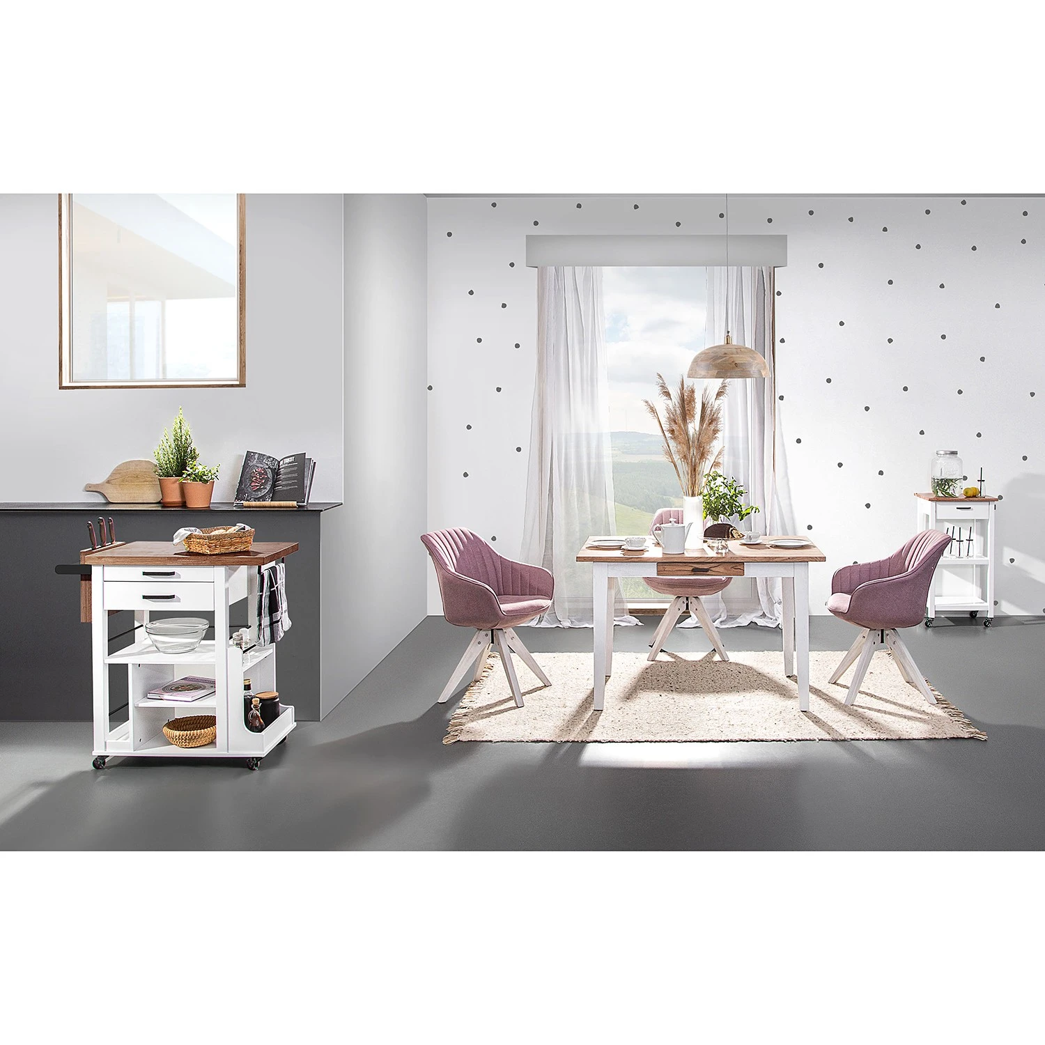 Red Living Servierwagen Pidula II - Akazie massiv / Metall - Akazie Weiß / Akazie 2 Red Living Servierwagen Pidula II - Akazie massiv / Metall - Akazie Weiß / Akazie – Bild 2