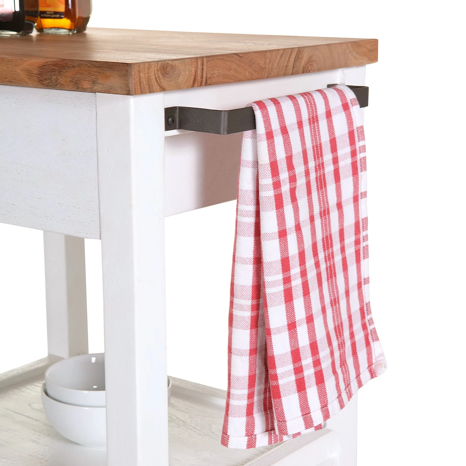 Red Living Servierwagen Pidula II - Akazie massiv / Metall - Akazie Weiß / Akazie 9 Red Living Servierwagen Pidula II - Akazie massiv / Metall - Akazie Weiß / Akazie – Bild 9