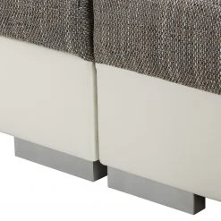 Loftscape Bigsofa Canton I - Kunstleder / Strukturstoff - Weiß / Hellgrau -Wohnzimmermöbel boutique en ligne 1000259786 210426 10174000011 DETAILS P000000001000259786