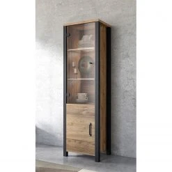 Red Living Wohnwand Velleron I (4-teilig) - Fichte Dekor / Matt Schwarz -Wohnzimmermöbel boutique en ligne 1000259841 210413 14124400003 MOOD DETAILS P000000001000259841 mood