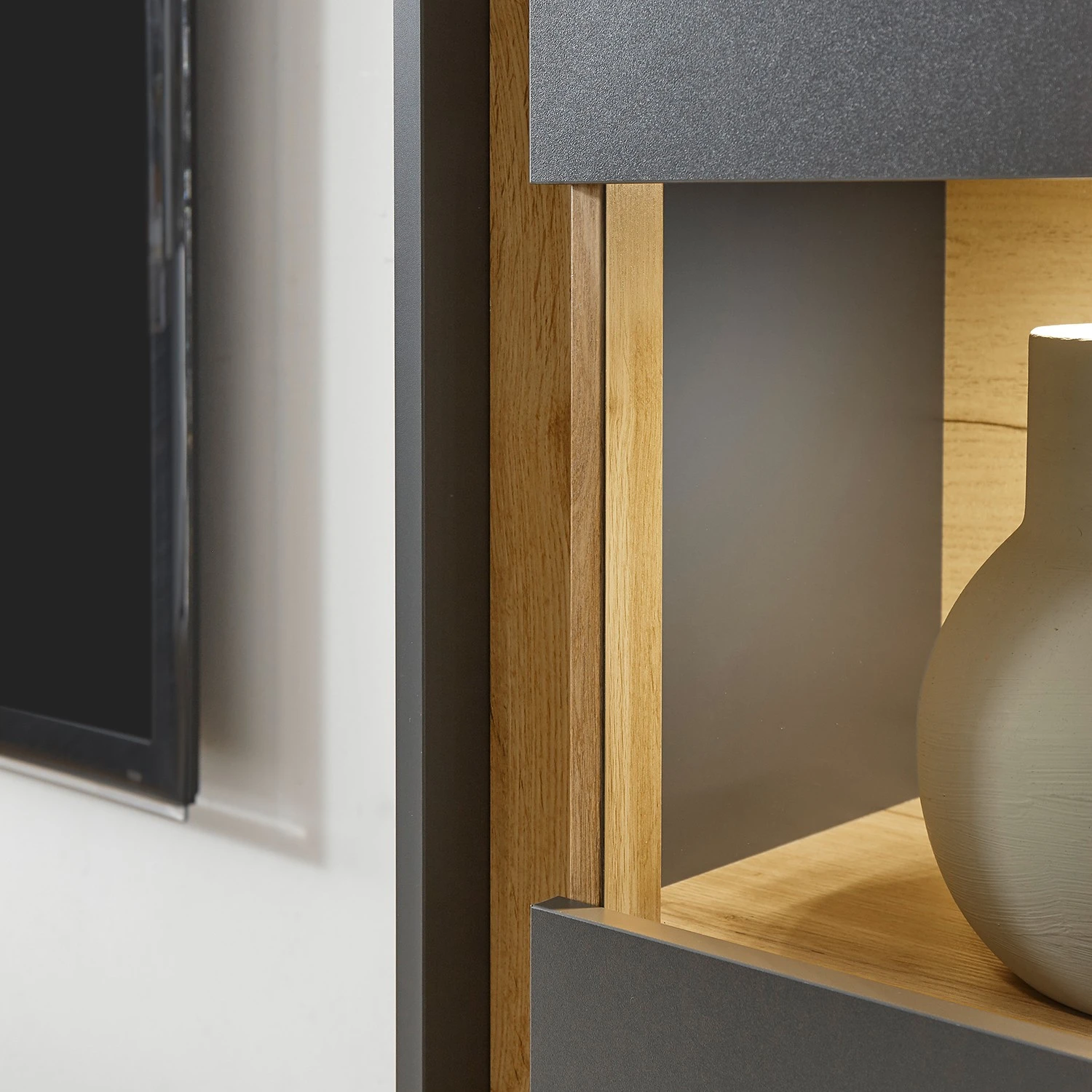 Norrwood Highboard Olon - Anthrazit 7 Norrwood Highboard Olon - Anthrazit – Bild 7