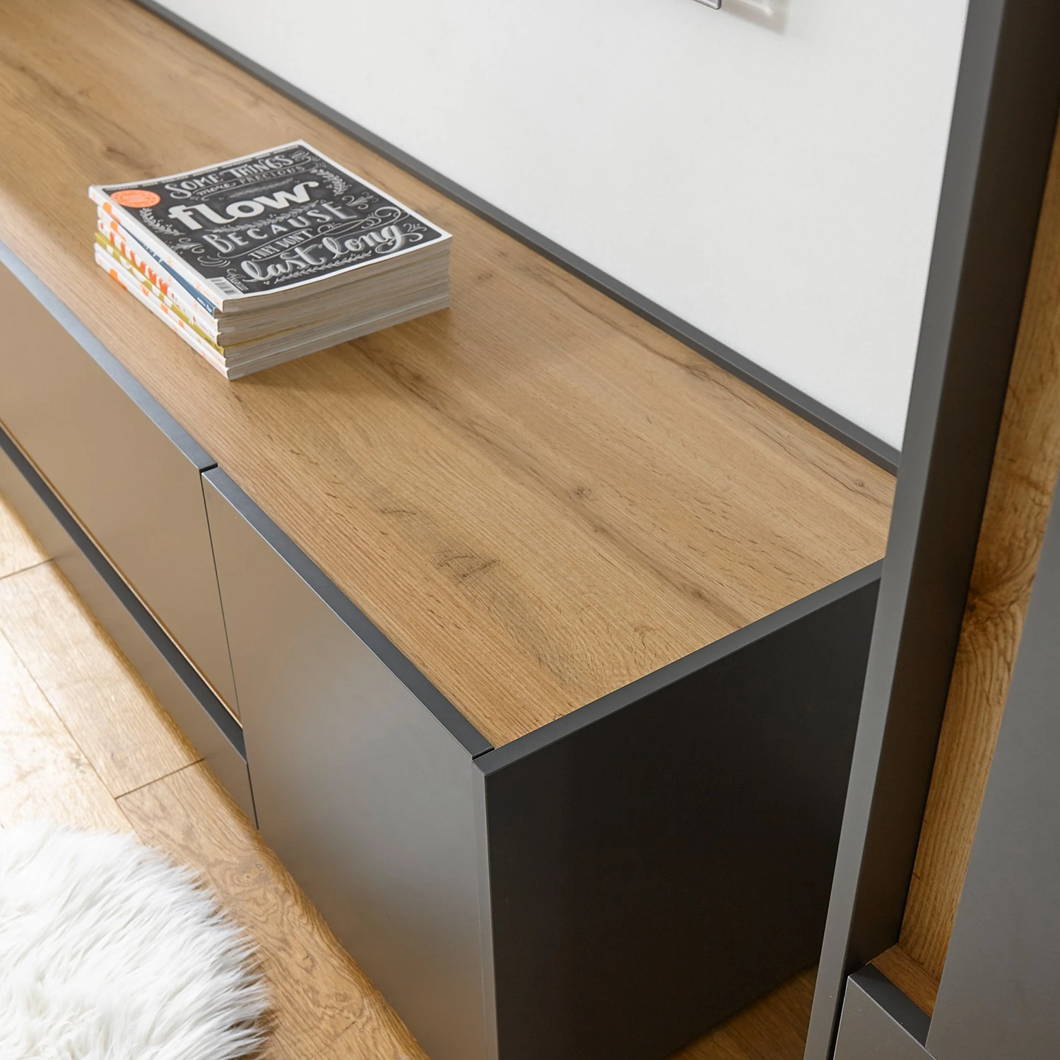 Norrwood TV-Lowboard Olon I - Anthrazit - Breite: 140 cm 6 Norrwood TV-Lowboard Olon I - Anthrazit - Breite: 140 cm – Bild 6