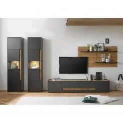 Norrwood Standvitrine Olon - Anthrazit -Wohnzimmermöbel boutique en ligne 1000260645 210422 08444000044 MOOD DETAILS P000000001000260645 mood