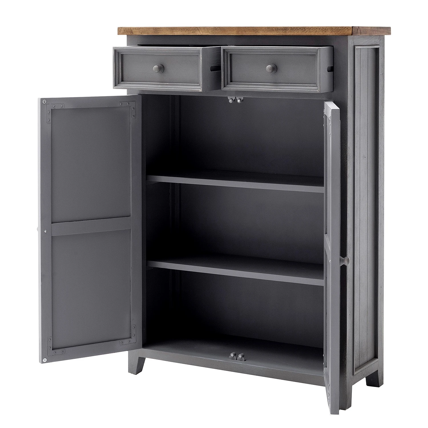 Maison Belfort Vertiko Balignton - Kiefer massiv - Grau 5 Maison Belfort Vertiko Balignton - Kiefer massiv - Grau – Bild 5