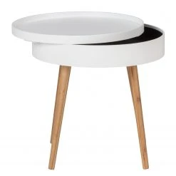 WENKO Beistelltisch Finja I - Bambus massiv - Bambus / Weiß -Wohnzimmermöbel boutique en ligne 1000260956 210715 14010900008 DETAILS P000000001000260956