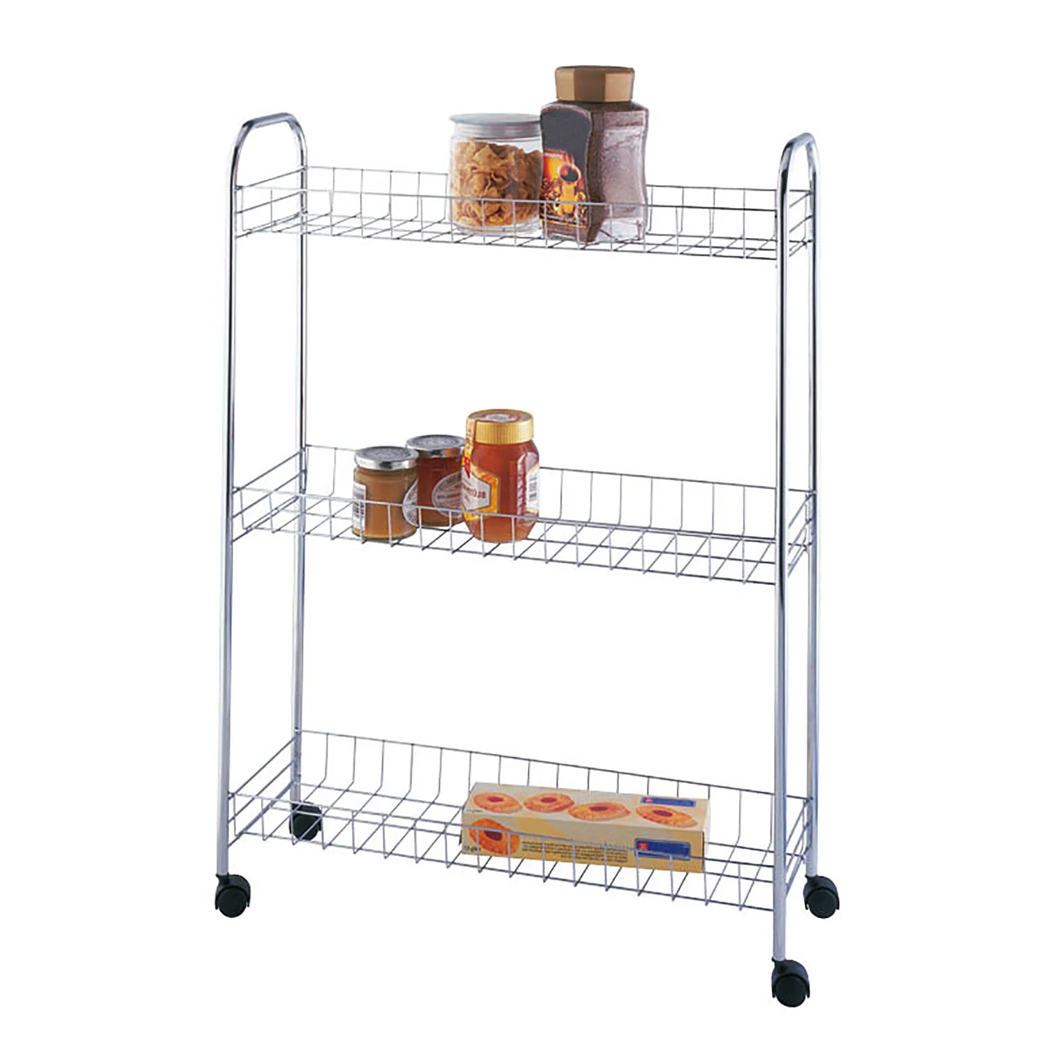 WENKO Servierwagen Slim - Metall - Silber 1 WENKO Servierwagen Slim - Metall - Silber