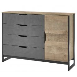 Red Living Sideboard Cocody I - Eiche Montana Dekor / Grau
