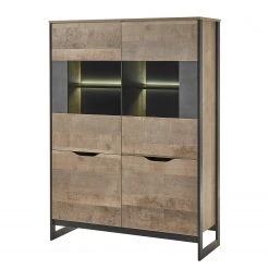 Red Living Highboard Cocody - Eiche Montana Dekor / Grau