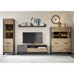 Red Living Highboard Cocody - Eiche Montana Dekor / Grau -Wohnzimmermöbel boutique en ligne 1000261325 210426 09135100043 MOOD DETAILS P000000001000261325 mood