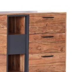 Naturoo Sideboard Manabi - Akazie massiv - Akazie / Anthrazit -Wohnzimmermöbel boutique en ligne 1000261413 210430 11575400004 DETAILS P000000001000261413