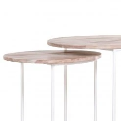 Norrwood Beistelltisch Bayardo (2er-Set) - Mango massiv / Metall - Mango Hell / Weiß 7 Norrwood Beistelltisch Bayardo (2er-Set) - Mango massiv / Metall - Mango Hell / Weiß -Wohnzimmermöbel boutique en ligne 1000261415 210430 11580400011 MOOD DETAILS P000000001000261415 mood