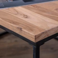 Red Living Couchtisch Fenay - Akazie massiv / Metall - Akazie / Schwarz -Wohnzimmermöbel boutique en ligne 1000261425 210430 11585900053 DETAILS P000000001000261425