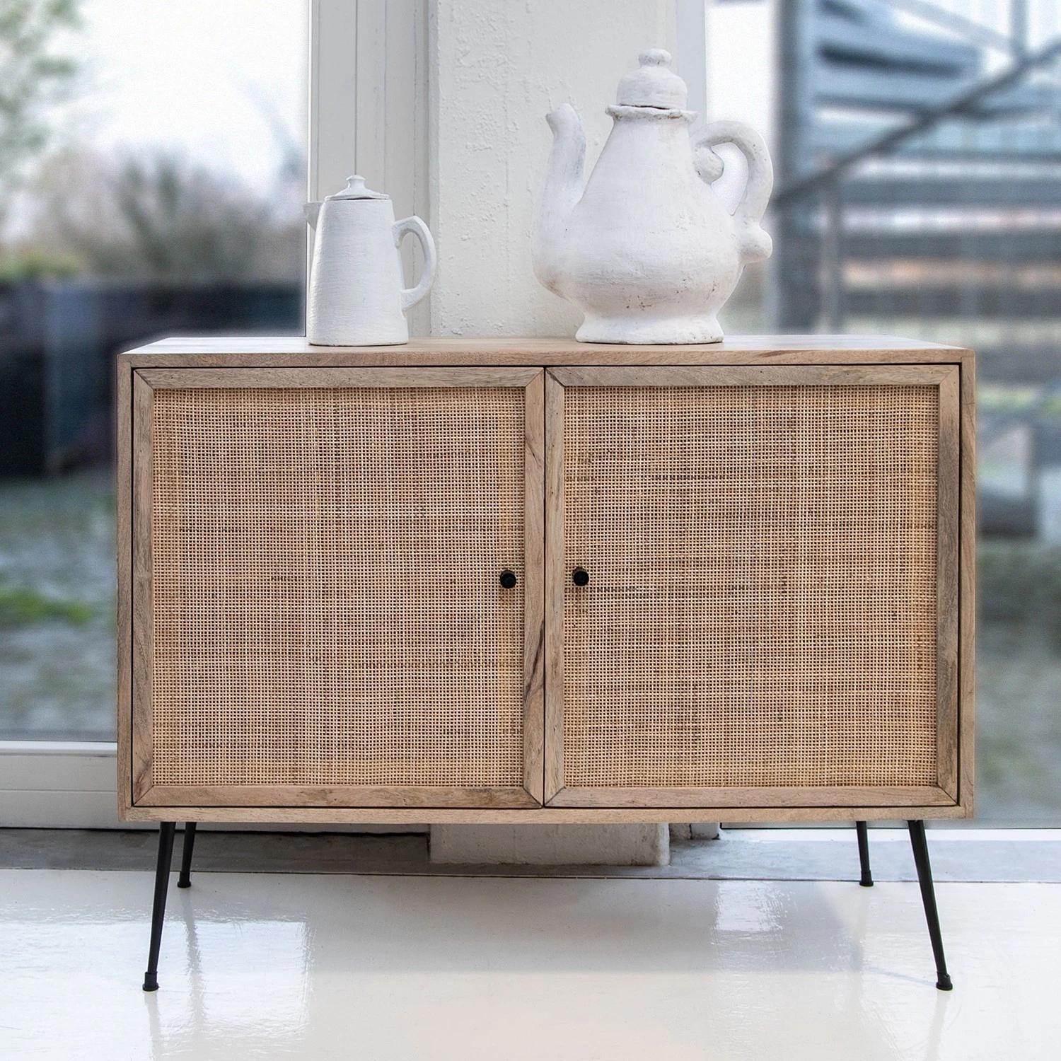 Naturoo Kommode Maardu I - Rattan / Mango massiv - Beige / Mango 2 Naturoo Kommode Maardu I - Rattan / Mango massiv - Beige / Mango – Bild 2