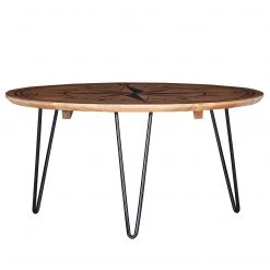 Red Living Couchtisch Zaruma III - Mango massiv / Metall - Mango / Schwarz