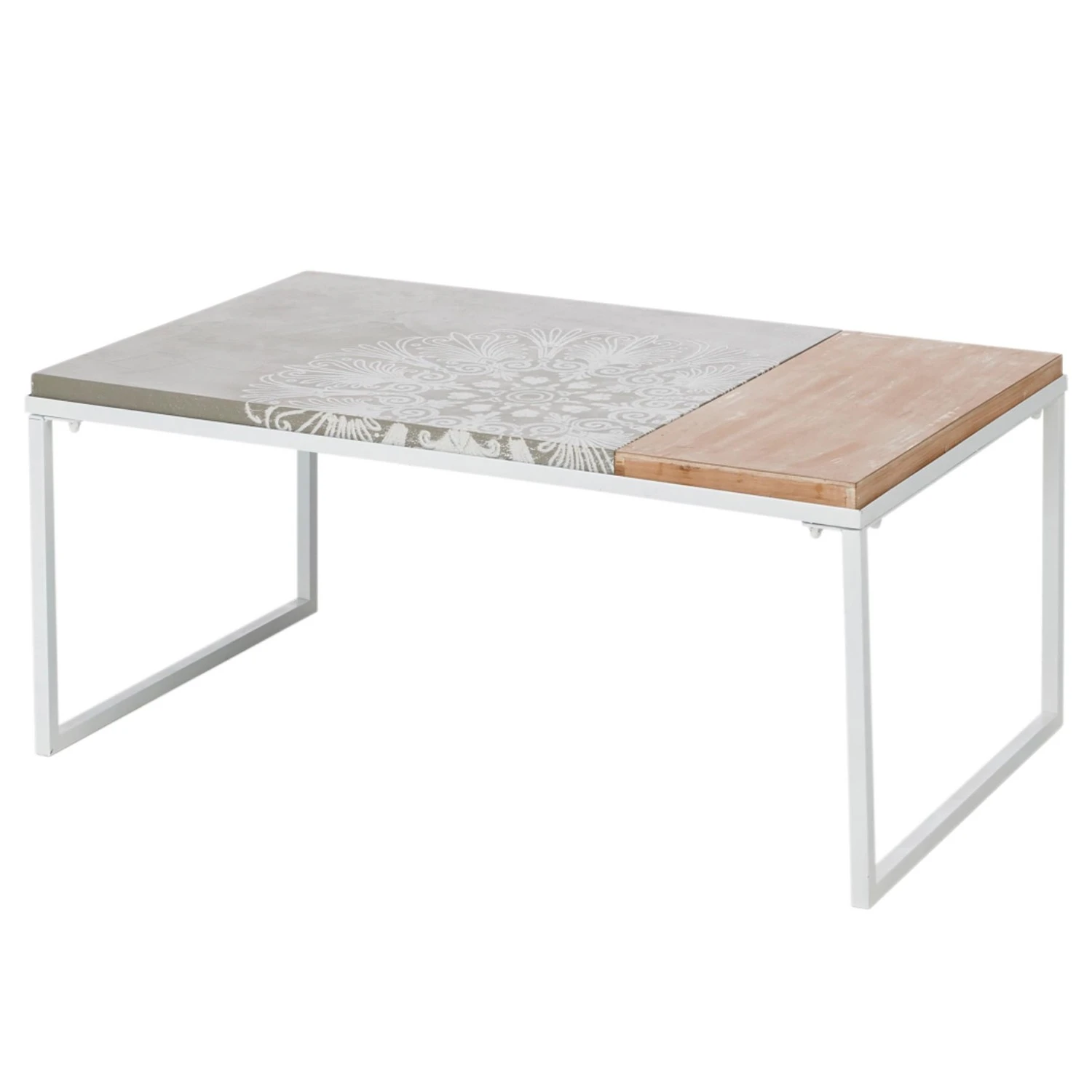 Loftscape Couchtisch Thusy - Tanne teilmassiv - Tanne / Weiß 1 Loftscape Couchtisch Thusy - Tanne teilmassiv - Tanne / Weiß