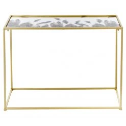 Loftscape Konsolentisch Vendome - Glas / Metall - Gold / Schwarz