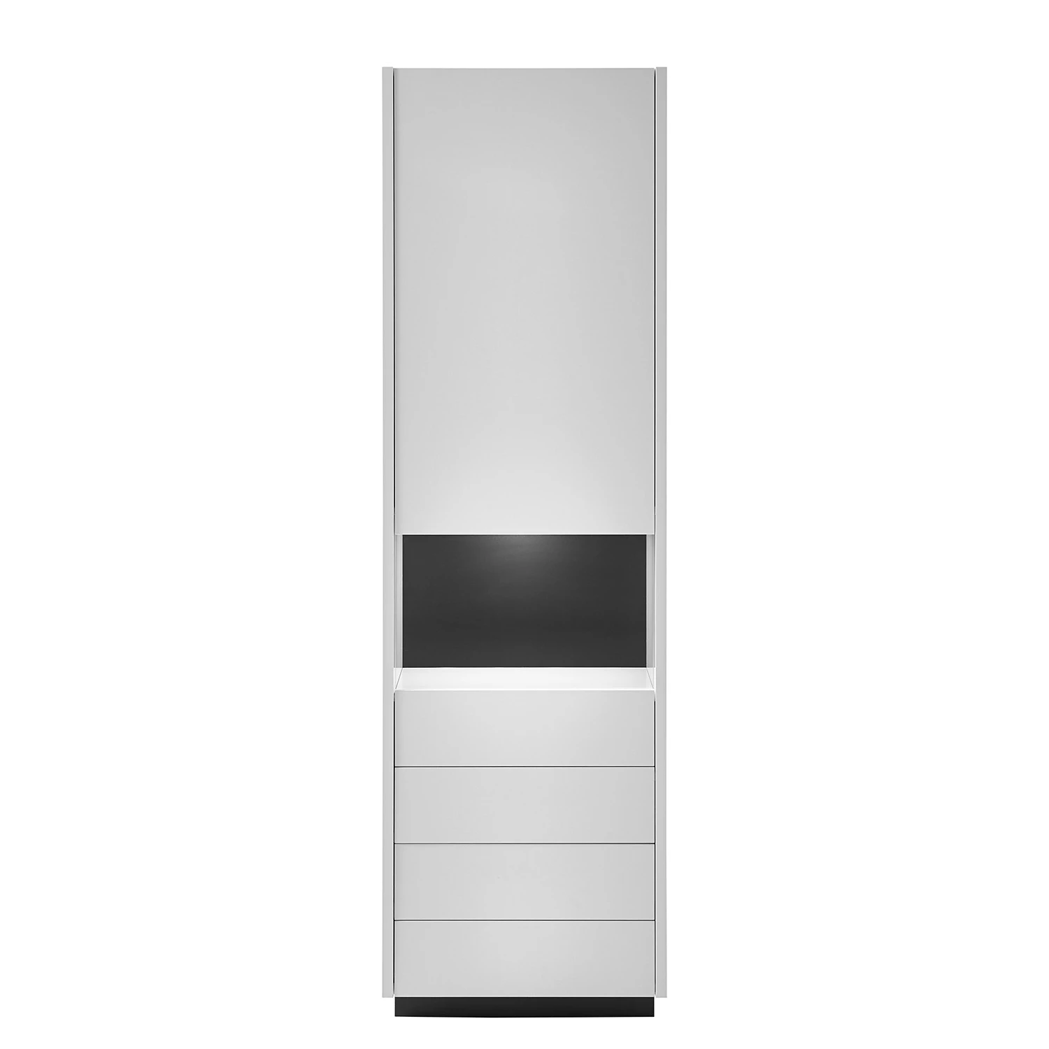 Loftscape Standvitrine Muuga - Weiß / Grau 3 Loftscape Standvitrine Muuga - Weiß / Grau – Bild 3