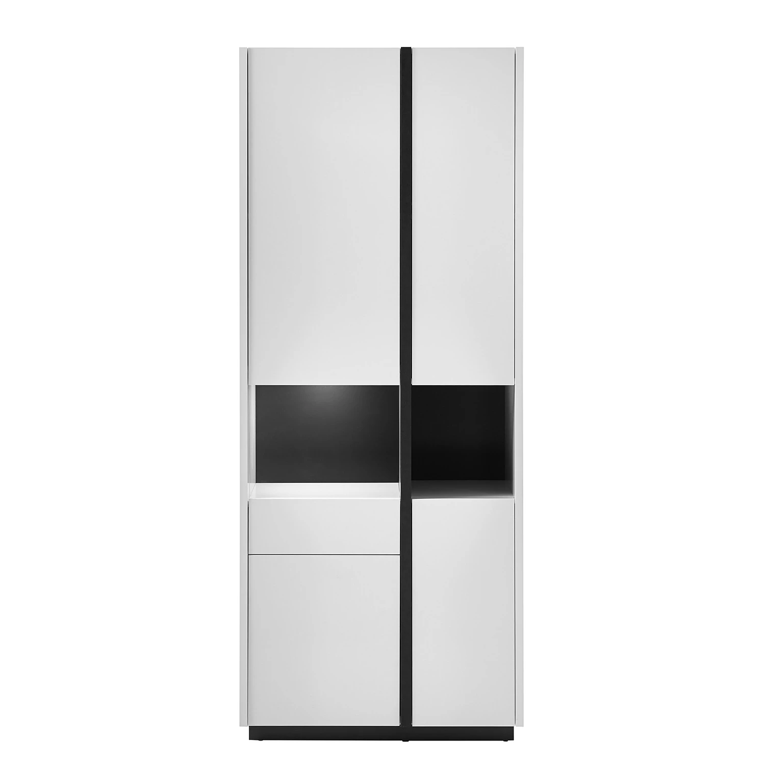 Loftscape Vitrinenschrank Muuga - Weiß / Grau 4 Loftscape Vitrinenschrank Muuga - Weiß / Grau – Bild 4