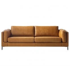 Studio Copenhagen 3-Sitzer Sofa COSO Classic+ - Echtleder Taru: Hellbraun - Schwarz -Wohnzimmermöbel boutique en ligne 1000261833 210429 06511200004 DETAILS P000000001000261833