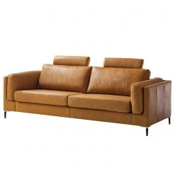 Studio Copenhagen 3-Sitzer Sofa COSO Classic+ - Echtleder Taru: Hellbraun - Schwarz -Wohnzimmermöbel boutique en ligne 1000261833 210429 06511800007 DETAILS P000000001000261833