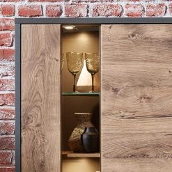 Red Living Wohnwand Batey II (3-teilig) - Haveleiche Dekor / Graphit -Wohnzimmermöbel boutique en ligne 1000261853 210618 12261100008 DETAILS P000000001000261853