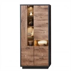 Red Living Wohnwand Batey II (3-teilig) - Haveleiche Dekor / Graphit -Wohnzimmermöbel boutique en ligne 1000261853 210618 12261100012 DETAILS P000000001000261853