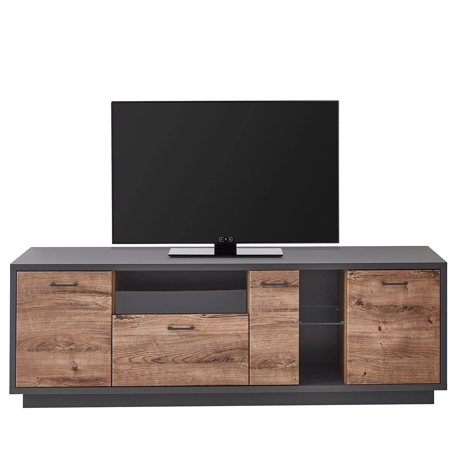 Red Living Wohnkombination Batey (2-teilig) - Haveleiche Dekor / Graphit 3 Red Living Wohnkombination Batey (2-teilig) - Haveleiche Dekor / Graphit – Bild 3