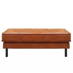 Ars manufacti Polsterhocker FORT DODGE - Antiklederlook - Microfaser Yaka: Cognac -Wohnzimmermöbel boutique en ligne 1000261995 210428 13263400003 DETAILS P000000001000261995