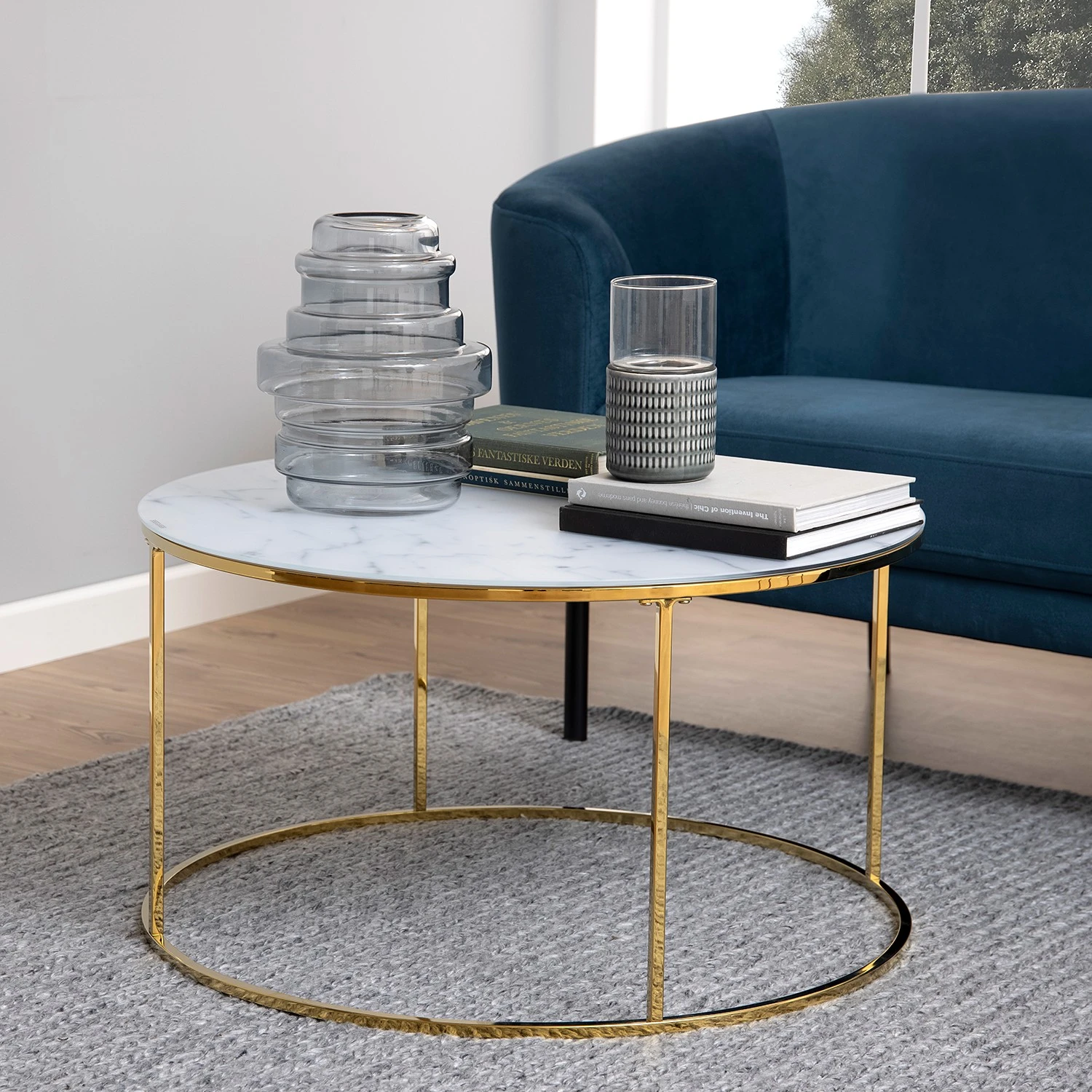 Red Living Couchtisch Ballenita - Glas / Metall - Gold 3 Red Living Couchtisch Ballenita - Glas / Metall - Gold – Bild 3