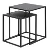 Norrwood Beistelltisch Cascavel II (2er-Set) - Stahl - Schwarz