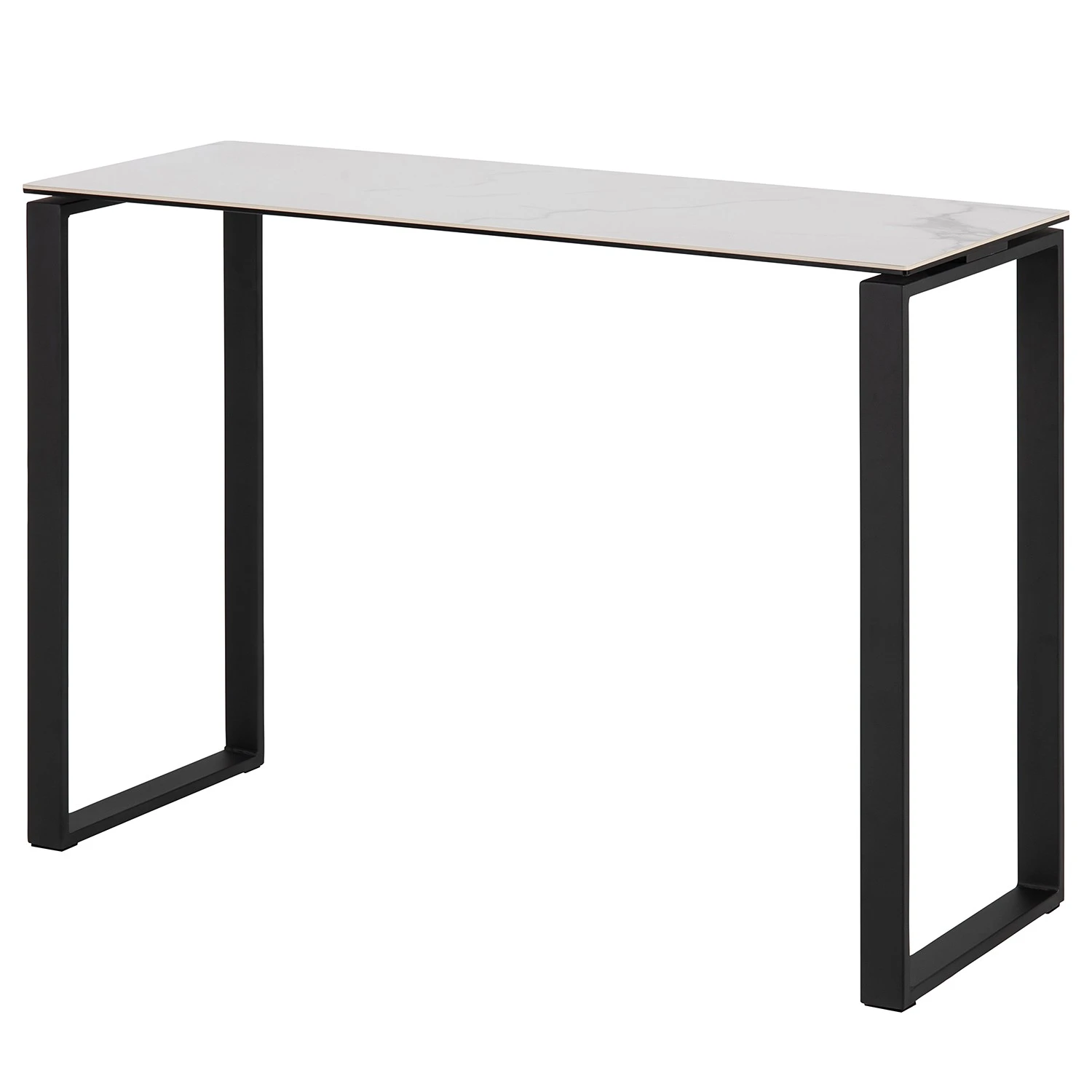 Fredriks Konsolentisch Unnau II - Keramik / Metall - Weiß / Schwarz 1 Fredriks Konsolentisch Unnau II - Keramik / Metall - Weiß / Schwarz