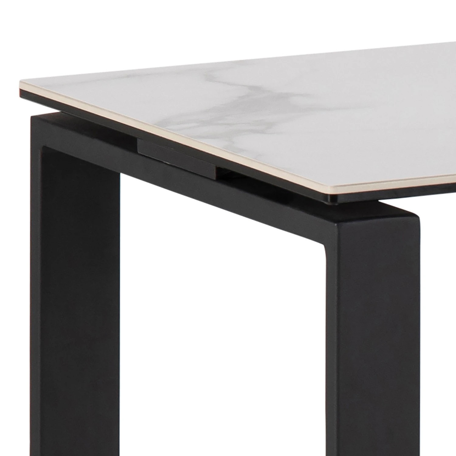 Fredriks Konsolentisch Unnau II - Keramik / Metall - Weiß / Schwarz 3 Fredriks Konsolentisch Unnau II - Keramik / Metall - Weiß / Schwarz – Bild 3