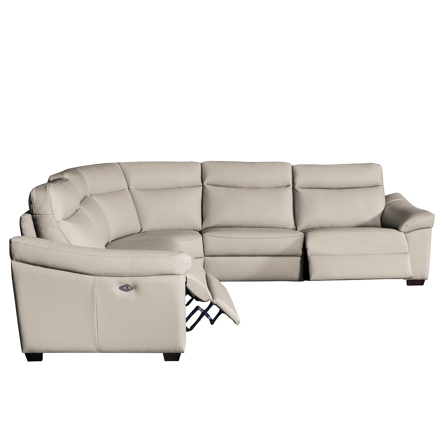 Red Living Ecksofa Sappee - Echtleder Domna: Grau - Elektrisch verstellbar: 2 Motoren mit Kabel 7 Red Living Ecksofa Sappee - Echtleder Domna: Grau - Elektrisch verstellbar: 2 Motoren mit Kabel – Bild 7