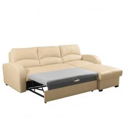 Loftscape Ecksofa Nilsia - Echtleder Mabel: Warmes Beige - Longchair davorstehend rechts - Mit Schlaffunktion 12 Loftscape Ecksofa Nilsia - Echtleder Mabel: Warmes Beige - Longchair davorstehend rechts - Mit Schlaffunktion -Wohnzimmermöbel boutique en ligne 1000263565 210601 15013601443 DETAILS P000000001000263565